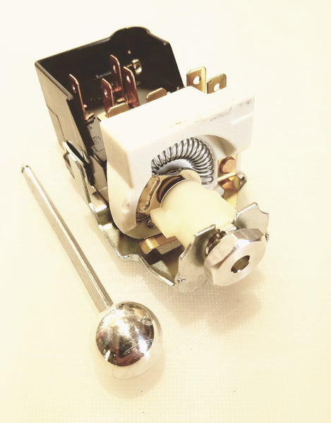 Universal GM-Style Headlight Switch With Billet Aluminum Knob – 12 Volt
