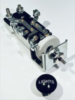 Vintage universal headlight switch LIGHTS imprint knob
