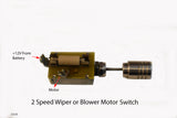 Heater Blower HVAC 2 Speed Switch With Resistor Black Bakelite Domed Knob Series