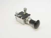 Off-On Push-Pull Universal Accessory Switch Black Bakelite Domed Knob Series