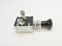 Off-On Push-Pull Universal Accessory Switch Black Bakelite Domed Knob Series