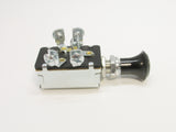 Off-On-On 3 Position Push-Pull Multi-Function Switch Black Bakelite Domed Knob Series