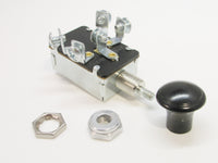 Off-On-On 3 Position Push-Pull Multi-Function Switch Black Bakelite Domed Knob Series