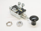 Off-On-On 3 Position Push-Pull Multi-Function Switch Black Bakelite Domed Knob Series