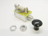 Heater Blower HVAC 2 Speed Switch With Resistor Black Bakelite Domed Knob Series