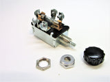 3 Position Universal Compact Fused Headlight Switch Black Bakelite Mercury Knob Series