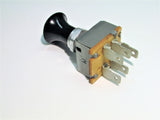 4 Position Off-On-On-On Universal Rotary Dash Switch Black Bakelite Domed Knob Series