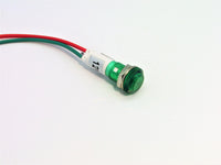 Small LED Dash Indicator Lamp Green