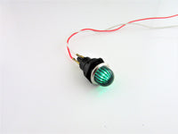 Large Vintage Style Dash Indicator Lamp Green