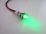 Small LED Dash Indicator Lamp Green