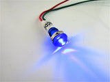 Small LED Dash Indicator Lamp Blue